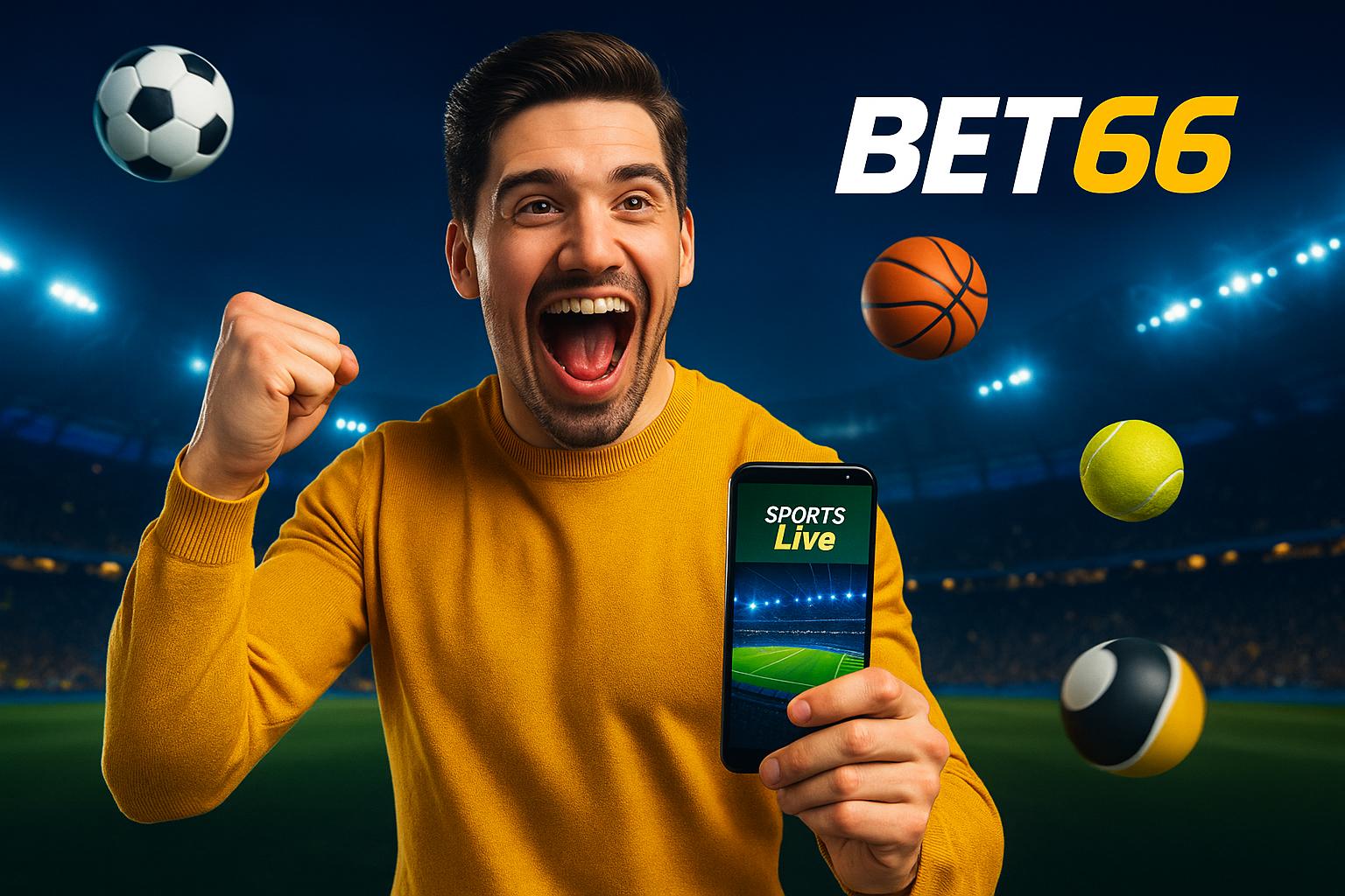 Apostas esportivas no cassino online BET66
